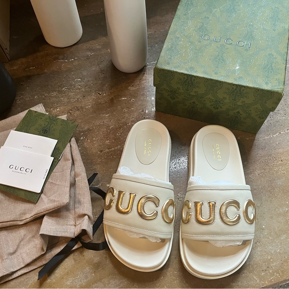 Gucci platform slides, summer 2023 unisex, M-5/W-6.5